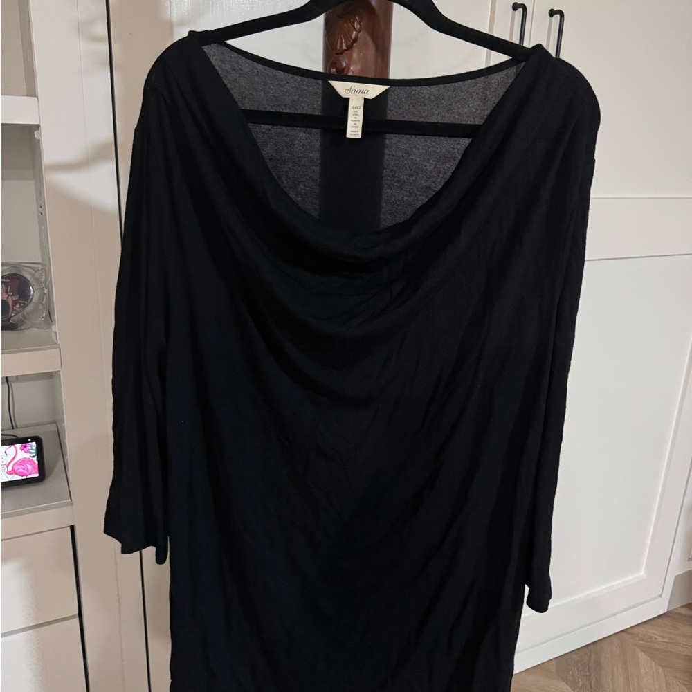 Soma Black Modal Blend Top